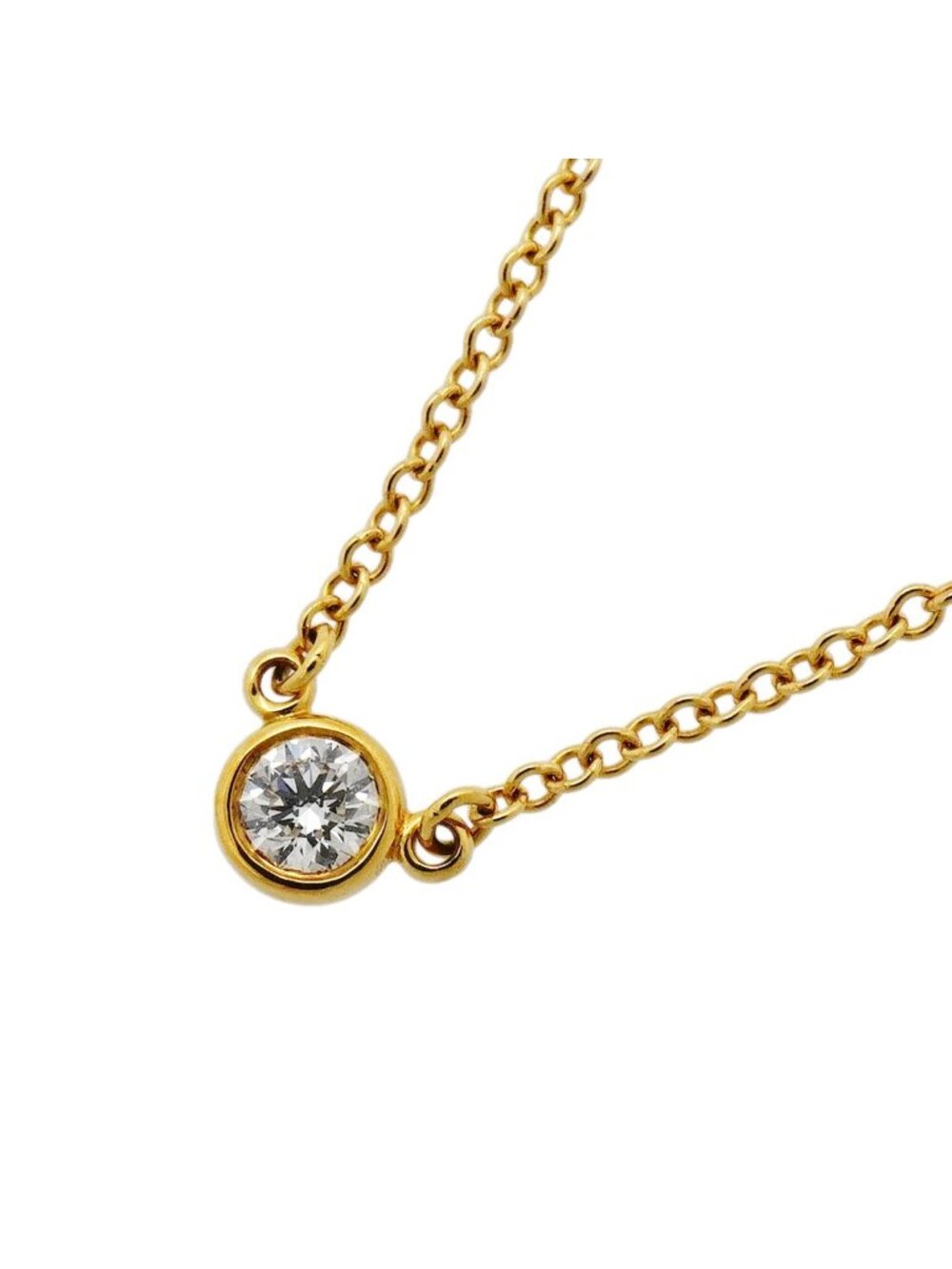 Tiffany & Co Necklace by the Yard Yellow Gold Diamond